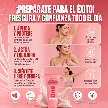 URO® Crema Desodorante Íntima para Todo el Cuerpo | Frescura Total 24/7 ✨🚚 ENVÍO GRATIS