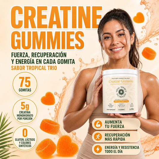 GOMITAS CREATINE WOMENS 🍍💪✨ — FUERZA, ENERGÍA Y RECUPERACIÓN EN CADA BOCADO