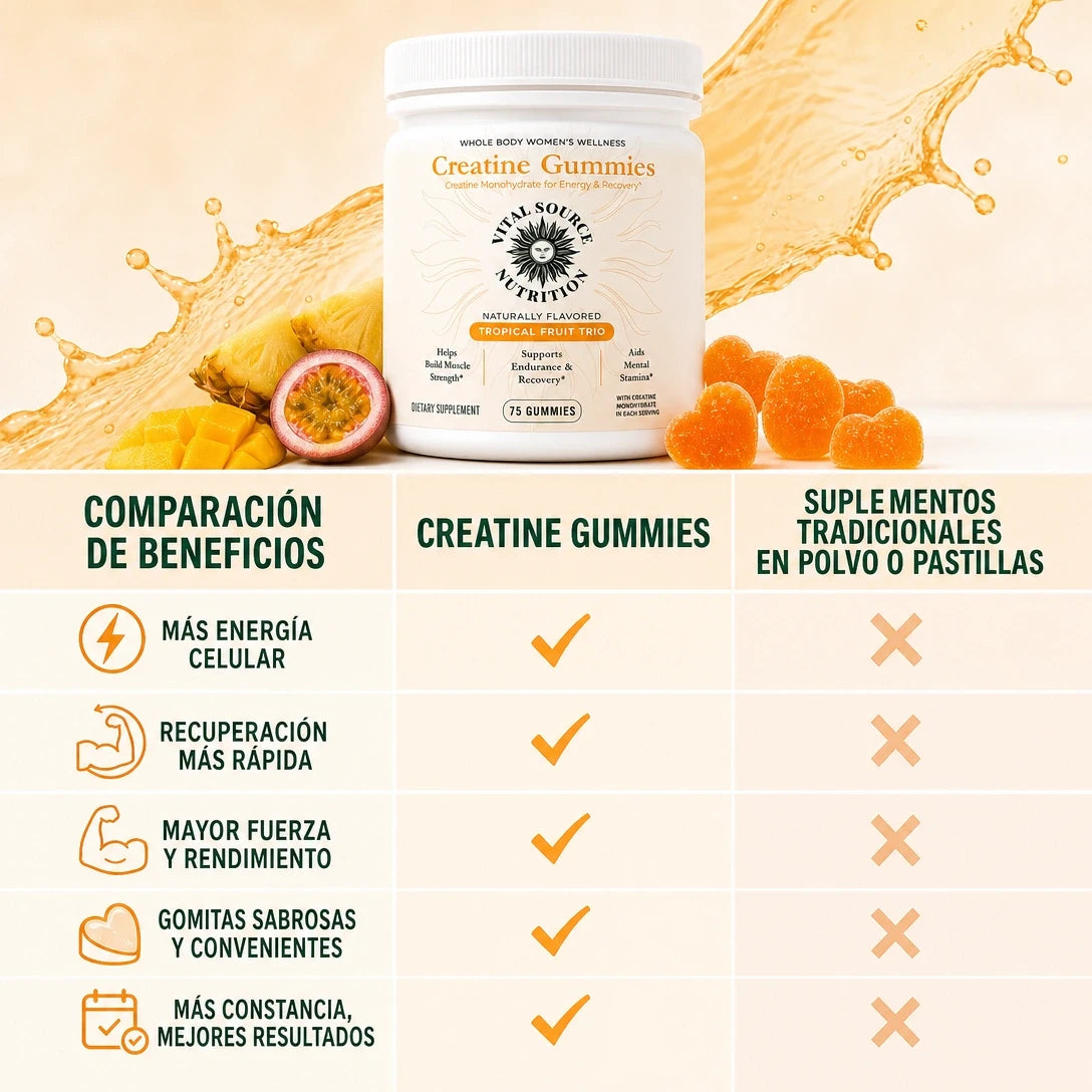 GOMITAS CREATINE WOMENS 🍍💪✨ — FUERZA, ENERGÍA Y RECUPERACIÓN EN CADA BOCADO