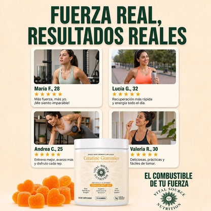 GOMITAS CREATINE WOMENS 🍍💪✨ — FUERZA, ENERGÍA Y RECUPERACIÓN EN CADA BOCADO