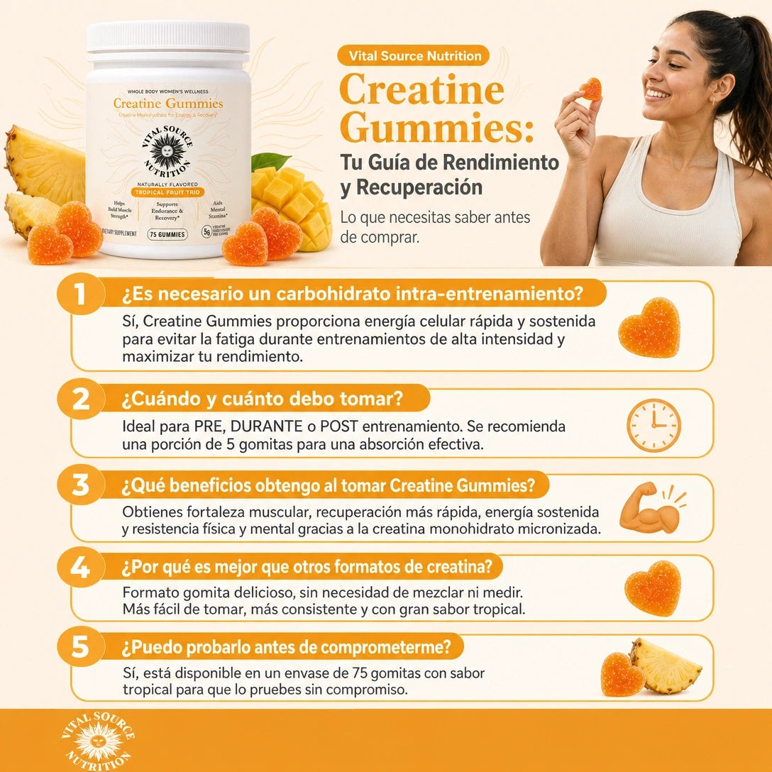 GOMITAS CREATINE WOMENS 🍍💪✨ — FUERZA, ENERGÍA Y RECUPERACIÓN EN CADA BOCADO